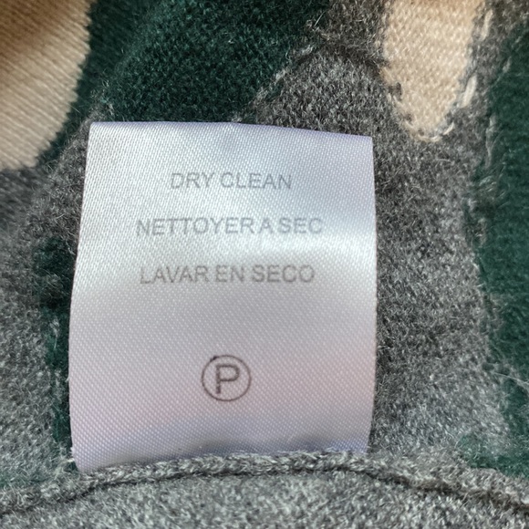 100% Cashmere Velvet By Graham and Spencer Camouflage Crew Neck Pullover Sweater - Picture 9 of 9